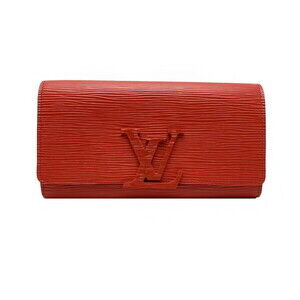 Louis Vuitton Wallet Epi Portefeuille Louise Coquelicot Red Long Inner Zipper